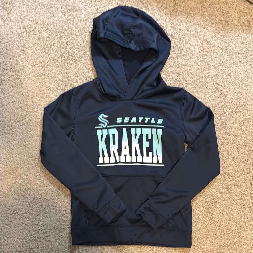 Seattle Kraken Kids Hoodie - Navy Blue